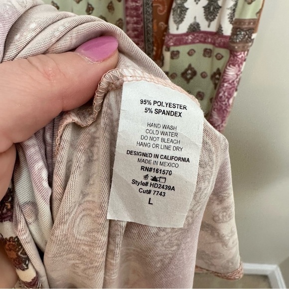 Haptic by Holli Harper Large Terracotta Boho Print Maxi Dress - Picture 9 of 10